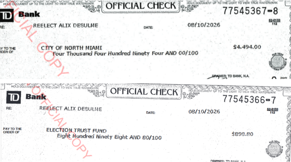 North Miami Mayor Alix Desulme has been disqualified from November’s election by a judge’s ruling that says he could not use cashier’s checks to pay his candidate qualifying fees.